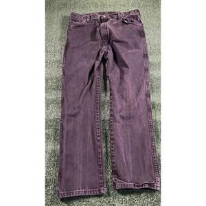 Wrangler Men's Vintage Black Denim Jeans. 38x32